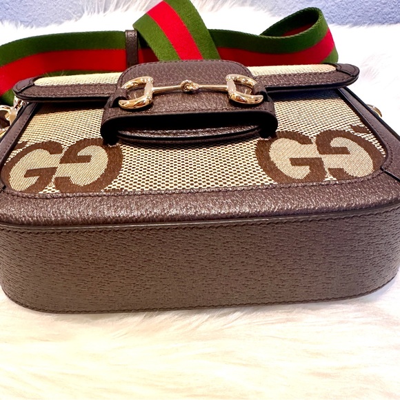 NEW Gucci Horsebit 1955 Jumbo GG Mini Bag - Picture 5 of 12
